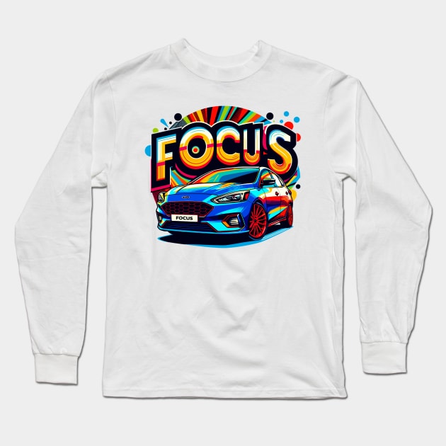 Ford Focus Long Sleeve T-Shirt by Vehicles-Art